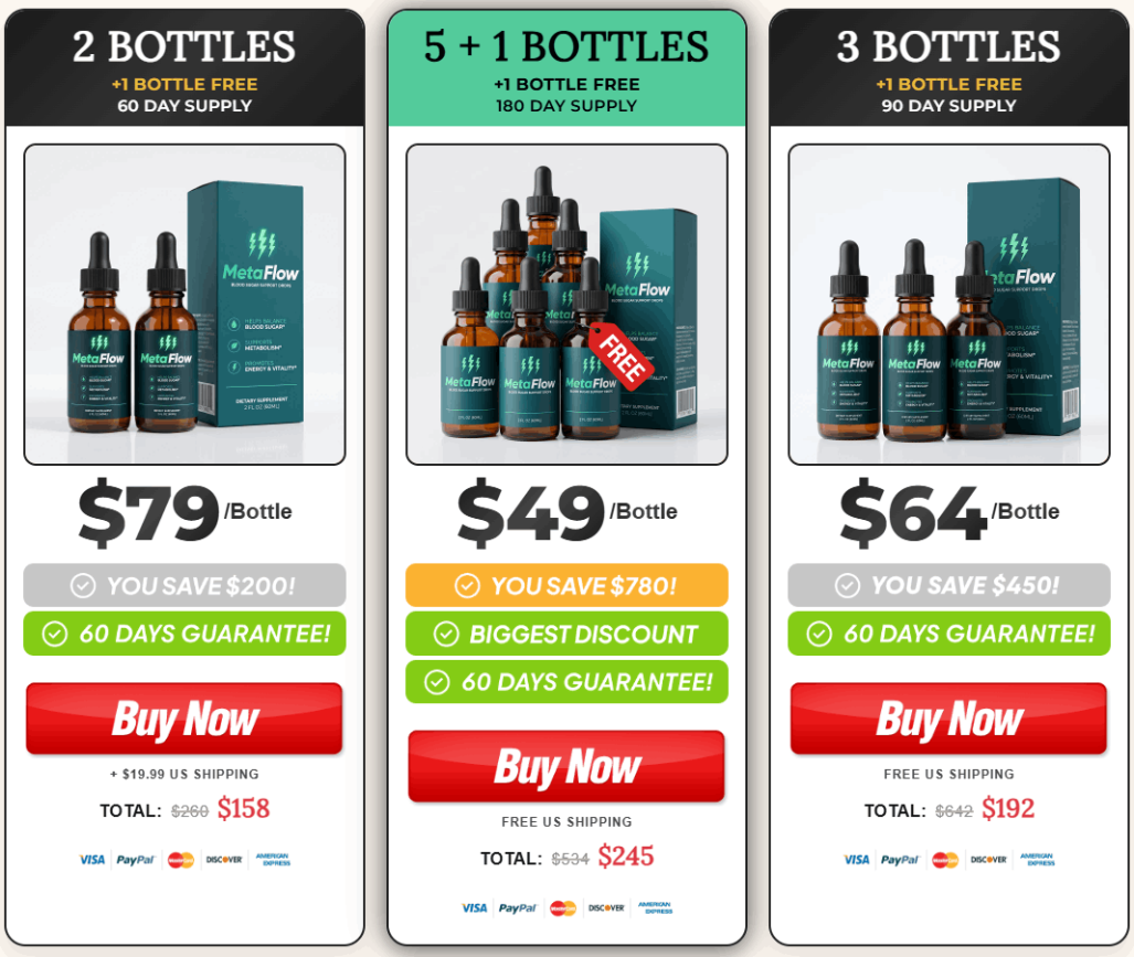 Bundle package display showing multi bottle options with value savings for customers